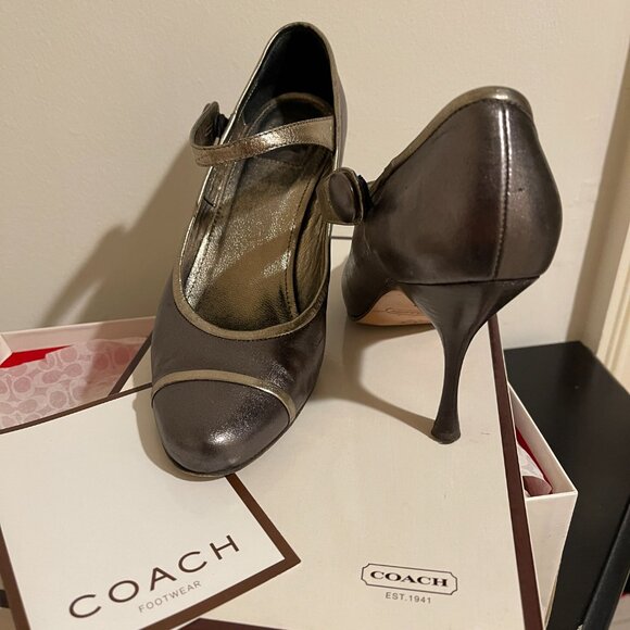 Coach Metallic Lauryn MaryJane Heels - Picture 3 of 10